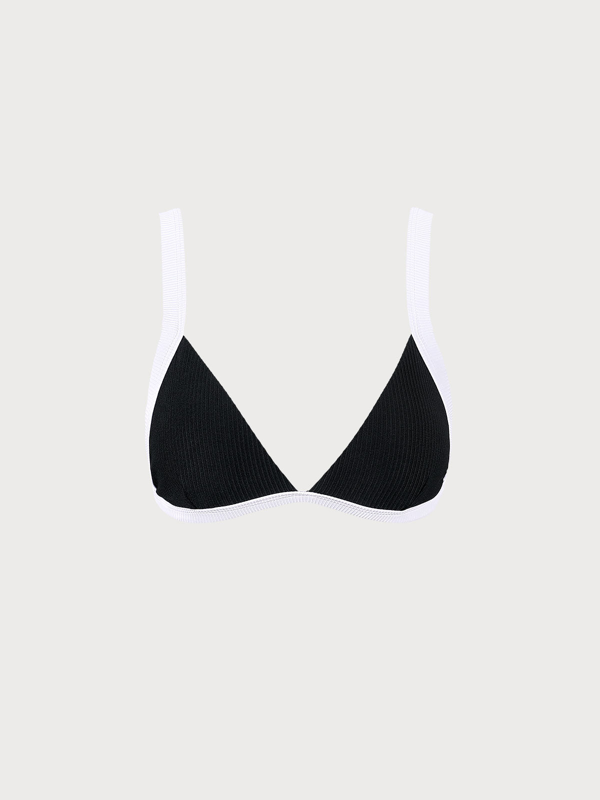 khatistore.com Contrast Trim Triangle Bikini Top
